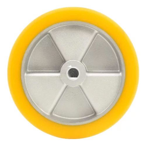 Roată recondiționată pentru mașină de curățat podele Hako B30 CL B45 CL, diametru 200mm, înălțime cauciuc 20mm, lățime cauciuc 45mm, diametru orificiu central 18mm, diametru orificiu cu pană 22mm