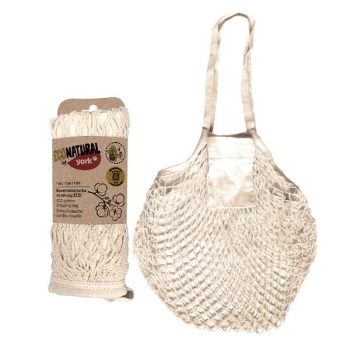 Geantă Retro Ecologică din Bumbac Natural, 40x35 cm - YORK ECO NATURAL
