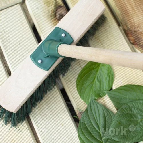 Mătură cu Bază de Lemn 30 cm - YORK - GRĂDINĂ DIN VIS