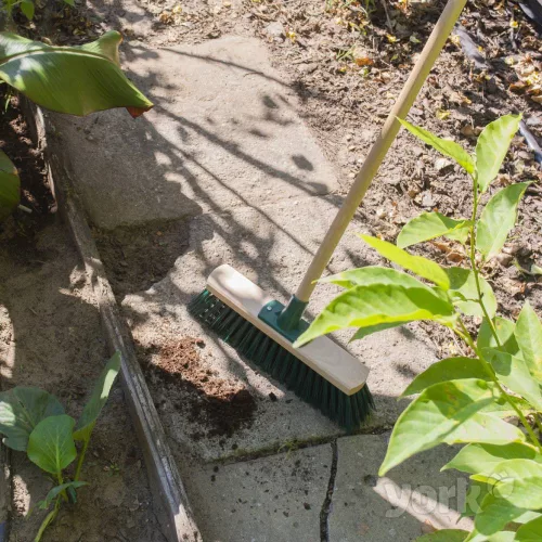 Mătură cu Bază de Lemn 30 cm - YORK - GRĂDINĂ DIN VIS