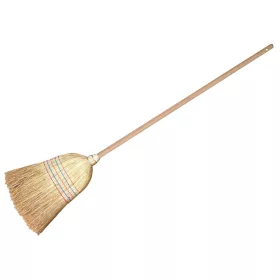   10 x Mătură Cirok cu Coadă Lungă din Lemn, Peri Naturali Rezistenți - YORK - GRĂDINĂ DIN VIS