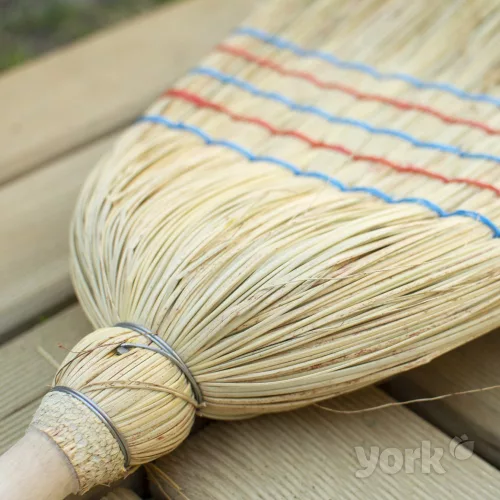 Mătură Cirok cu Coadă Lungă din Lemn, Peri Naturali Rezistenți - YORK - GRĂDINĂ DIN VIS