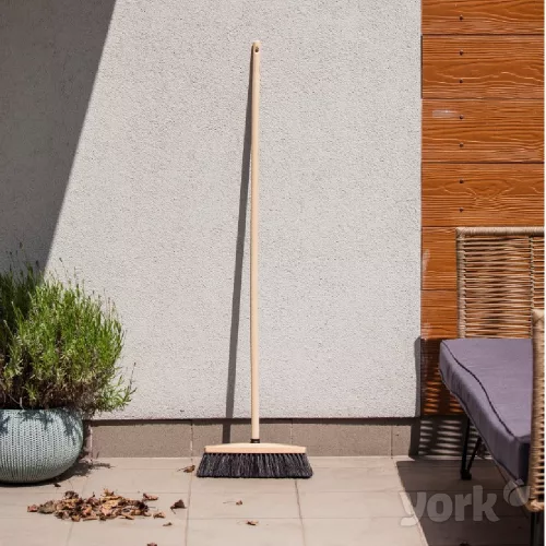 Mătură cu Bază de Lemn și Peri Naturali 30cm - YORK - CLEAN HOUSE