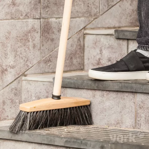 Mătură cu Bază de Lemn și Peri Naturali 30cm - YORK - CLEAN HOUSE
