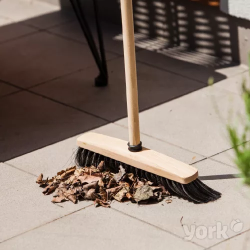 Mătură cu Bază de Lemn și Peri Naturali 30cm - YORK - CLEAN HOUSE