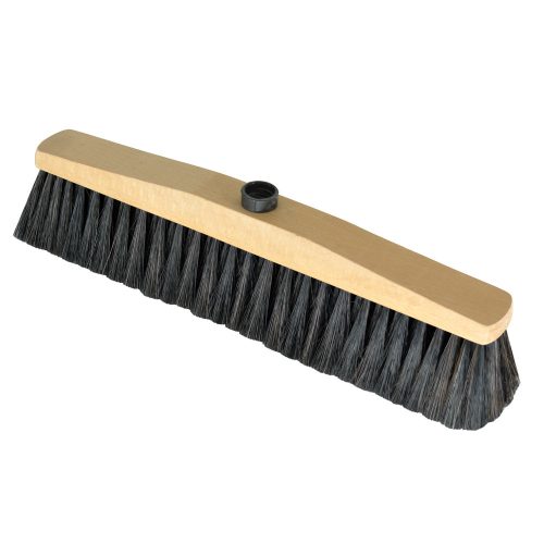 Mătură cu Bază din Lemn și Peri Naturali 40cm - YORK - CURĂȚENIE CASNICĂ