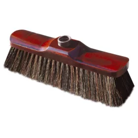   Perie de Măturat cu Bază din Lemn, Peri Naturali 28cm - LUX - YORK - CLEAN HOUSE
