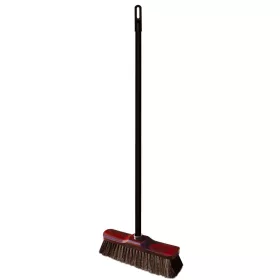   16 x Mătură cu Bază din Lemn, Peri Naturali și Mâner de 120cm - LUX YORK CLEAN HOUSE