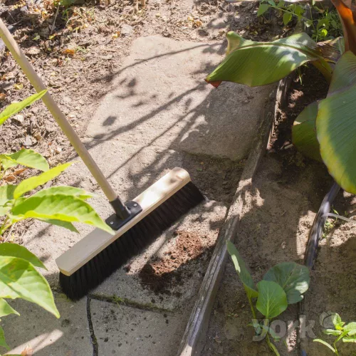 Mătură cu Bază din Lemn de 40 cm - YORK - GRĂDINA DIN VIS