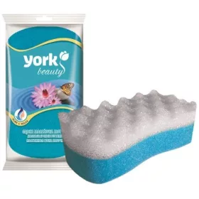   Masaj și Burete de Baie FLUTURE - YORK Îngrijire Corp, Două Straturi, 9x16,5x5 cm