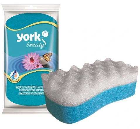 Masaj și Burete de Baie FLUTURE - YORK Îngrijire Corp, Două Straturi, 9x16,5x5 cm
