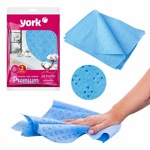 Set Lavete Premium din Microfibră 35 x 50 cm, 8+2 Bucăți, pentru Curățare Universală - YORK