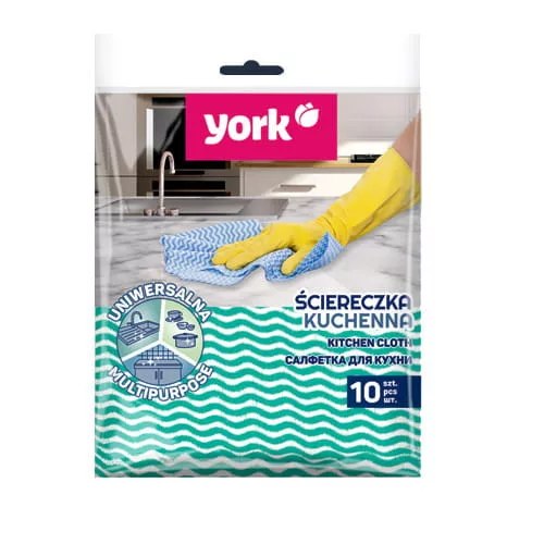 Set 10 Lavete de Bucătărie YORK, 35 x 35 cm, pentru Suprafețe Delicate