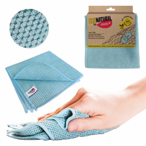 Laveta Ecologică din Microfibră 30 x 30 cm - YORK Eco Natural Ocean
