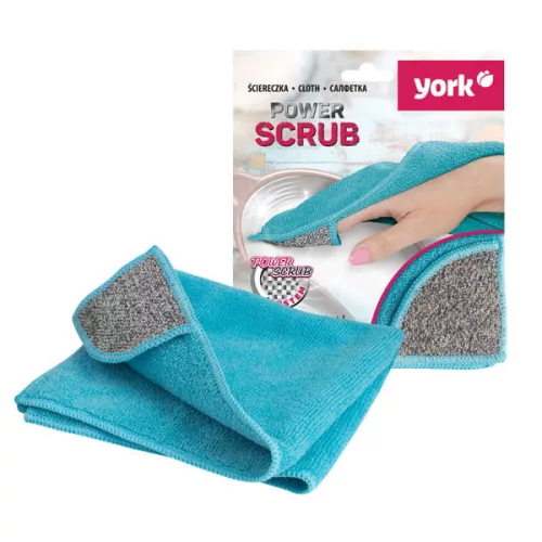 Ștergător din Microfibră 35 x 35 cm - 1 Bucată - YORK Power Scrub pentru Curățare Universală