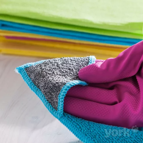 Ștergător din Microfibră 35 x 35 cm - 1 Bucată - YORK Power Scrub pentru Curățare Universală