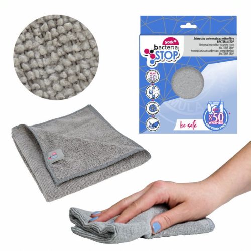 Laveta Universală din Microfibră cu Particule de Argint pentru Curățarea Oricărei Suprafețe 35 x 35 cm - YORK Bacteria Stop