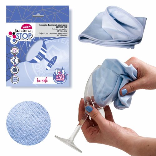 32 x Prosop Ultrafin pentru Curățarea Suprafețelor de Sticlă 30 x 40 cm 1 buc - YORK Bacteria Stop