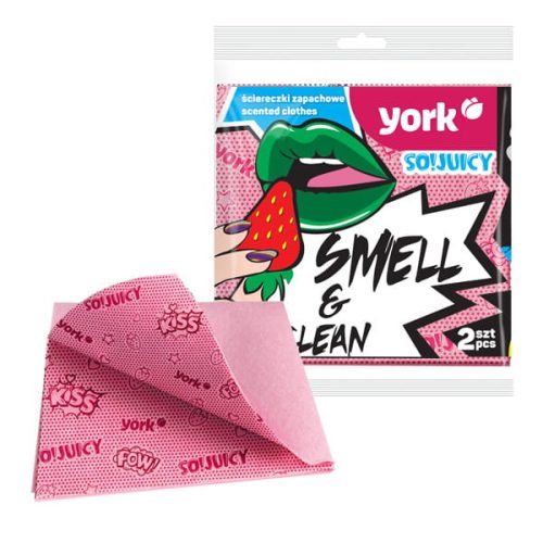 Șervețele Parfumate cu Aromă de Căpșuni 2 bucăți - YORK SO!Juicy Strawberry