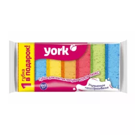   Bureți de Curățare COLOR LUX 44 x 6 cm, 6+1 bucăți - YORK