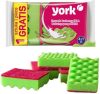 Burete de Curățare Ondulat WAVE 4+1 bucăți - YORK