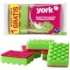 Burete de Curățare Ondulat WAVE 4+1 bucăți - YORK