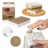 Set 3 Bureți de Bucătărie ECO din Material Reciclat și Agave Natural - YORK ECO NATURAL