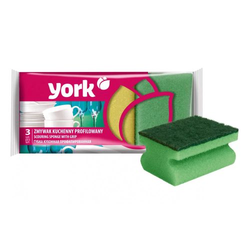 Burete de Curățare cu Design Ergonomic, 3 Bucăți - YORK