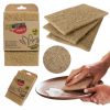 Set 3 Bureți de Curățare din Material Natural - YORK ECO NATURAL, Fibre de Agave și PET Reciclat