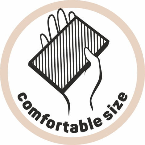 Set 3 Bureți de Curățare din Material Natural - YORK ECO NATURAL, Fibre de Agave și PET Reciclat