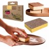 Set de 2 Bureți de Frecat din Celuloză Ecologică YORK ECO NATURAL pentru Spălat Vase