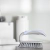 Perie de Curățare Antibacteriană YORK BACTERIA STOP, 16 cm, Polipropilenă, Elastomer, Culoare Gri-Albăstruie