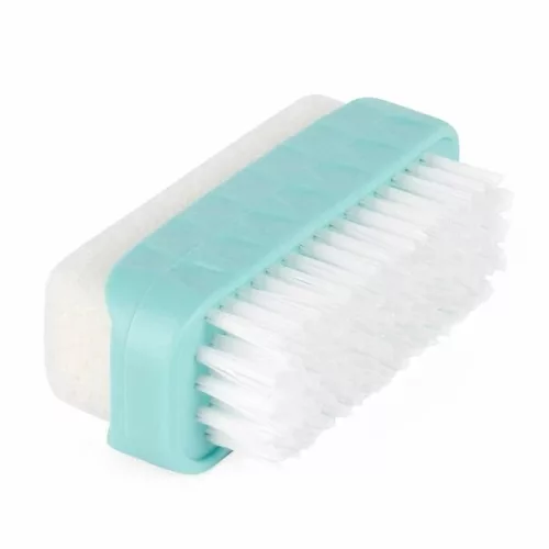 Perie de Unghii cu Piatra Ponce - YORK, Dimensiuni 8x3x4 cm, Material Plastic, Diverse Culori