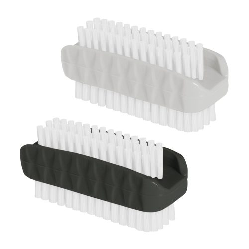 24 x Perie de Unghii Dublă Față 1 Buc - YORK, Dimensiune 9x7x4 cm, Material Plastic și Metal
