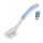 18 x Perie de Vase cu Mâner Lung și Tehnologie Oprire Bacterii - 27 cm, Antimicrobian, Albastru Gri