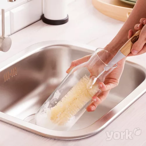 Perie de Curățare pentru Sticle 1 Litru din Bambus - YORK ECO NATURAL