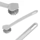 24 x Perie de Vase Gri cu Mâner Lung și Perii din Nailon - 25 cm - YORK