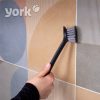Perie de Vase Gri cu Mâner Lung și Perii din Nailon - 25 cm - YORK