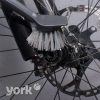 Perie de Vase Gri cu Mâner Lung și Perii din Nailon - 25 cm - YORK