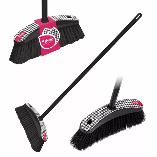 Perie de Curățenie cu Mâner Întărit 120cm, Design Lunar, Tehnologie IML - PEPITA - YORK - CLEAN HOUSE