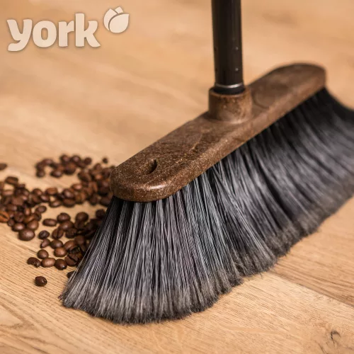 Mătură 120 cm cu Mâner LEMN & CAFEA - YORK - ECO NATURAL - CURĂȚENIE CASĂ