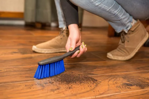 Perie cu Mâner pentru Menaj și Curățare Auto CLIP AZUR - YORK - CLEAN HOUSE