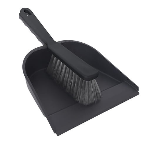 Set făraș cu margine din cauciuc și perie ergonomic din material plastic reciclat - YORK - CLEAN HOUSE