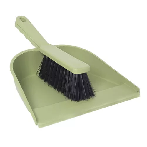 Set făraș cu margine din cauciuc și perie ergonomic din material plastic reciclat - YORK - CLEAN HOUSE