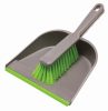 Set făraș cu margine din cauciuc și perie ergonomic din material plastic reciclat - YORK - CLEAN HOUSE