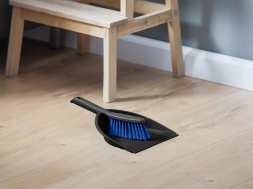 Set făraș cu perie din material reciclat CLIP AZUR - YORK - CLEAN HOUSE