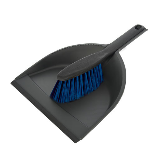 Set Faras cu Margine de Cauciuc si Perie din Material Reciclat CLIP AZUR - YORK - CLEAN HOUSE