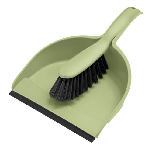 Set făraș cu margine din cauciuc și perie din material reciclat COMPACT - YORK - CLEAN HOUSE