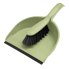   24 x Set făraș cu margine din cauciuc și perie din material reciclat COMPACT - YORK - CLEAN HOUSE