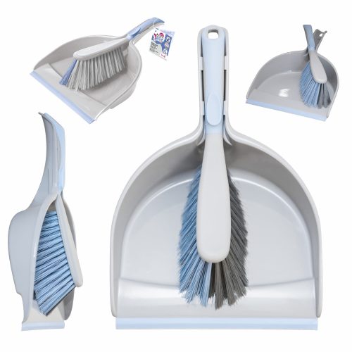Set Curățenie cu Mătură și Făraș Antibacterian BACTERIA STOP - YORK - CLEAN HOUSE, cu Formulă Testată JIS Z2801 și Cink Macromolecule